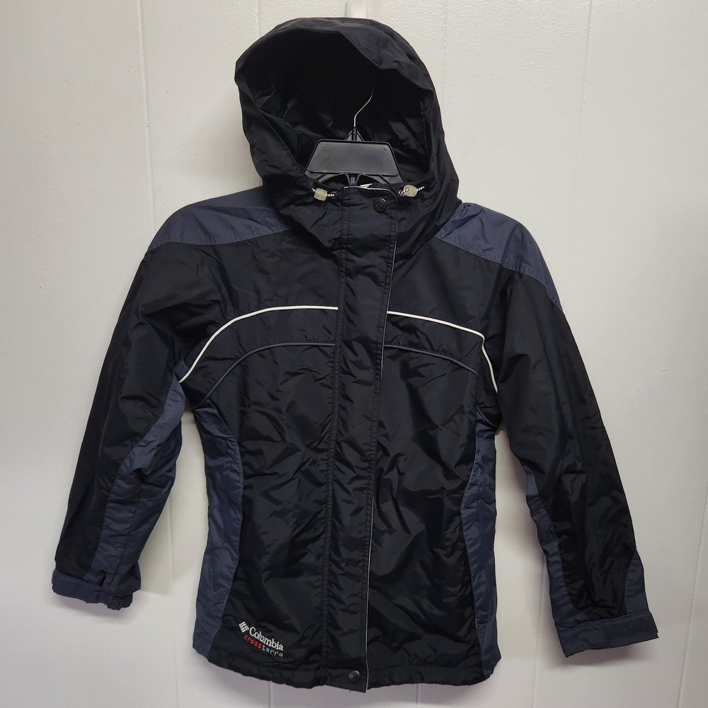 Columbia Crossterrain Jacket Womens Small‎ Hooded Waterproof Parka Coat